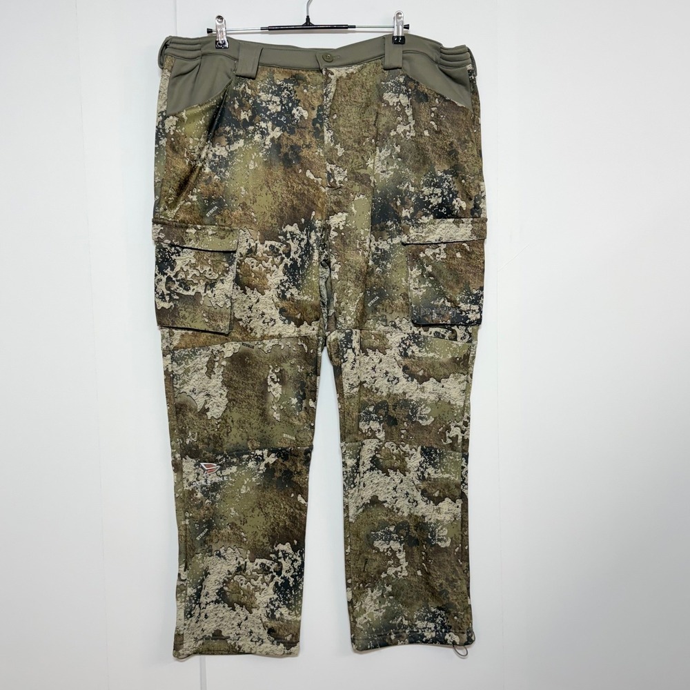 RedHead Pants Mens 2XL 44X31 Green Cargo Camo Strata Fleece Lined Hunting
